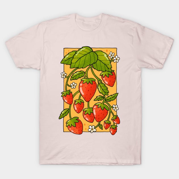 Strawberries T-Shirt by Tania Tania